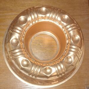 Round Ring Copper Plated Jello Baking Bundt Pan Wall Hanging
